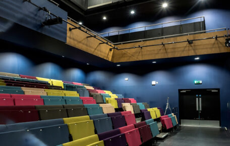 An image of the seats in the Lincoln Arts Centre auditorium