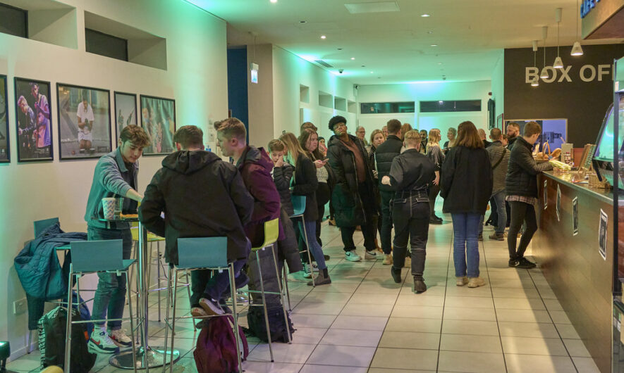 Patrons within the cafe